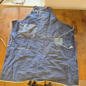 Selvedge Denim Work Apron Shop Distressed Painters Carpenters Workwear